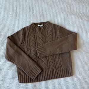 Vince Brown 100% Cashmere Knit Sweater